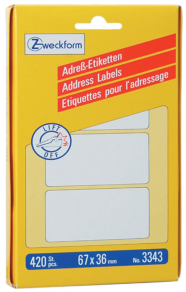 AVERY Zweckform Etiquette d'adresse, 95 x 47 mm, sur feuille - OEM 3350