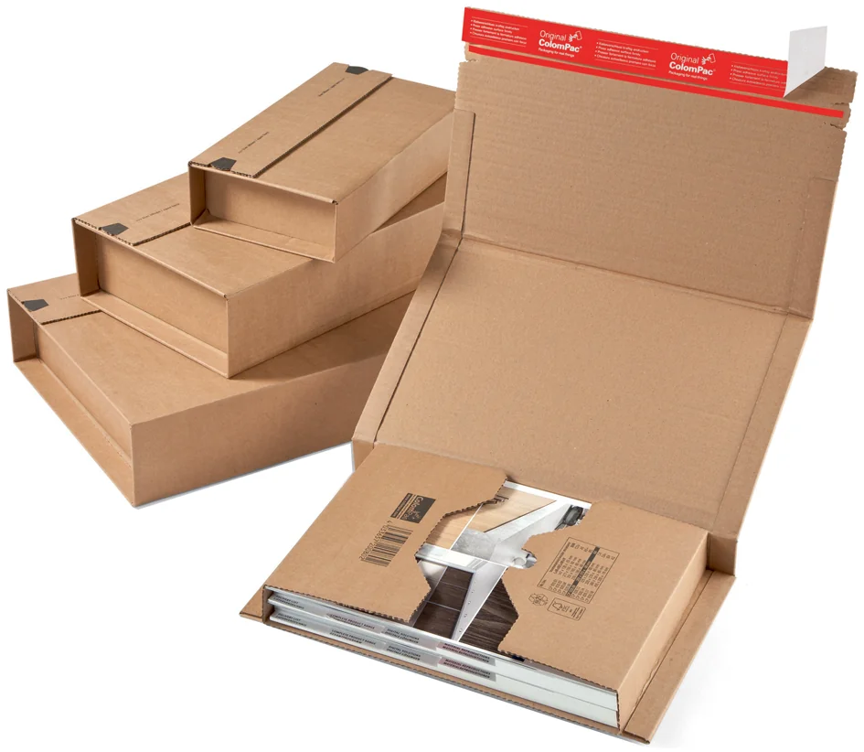 ColomPac Emballage d'expédition universel, pour formats A5 - lot de 20 — Int. 217 × 155 × 10–60 mm - OEM CP 020.02