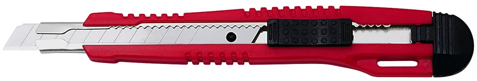 WEDO Cutter pro, lame: 9 mm, avec clip, rouge/noir — 143 × 17 × 24 mm - OEM 78 3009