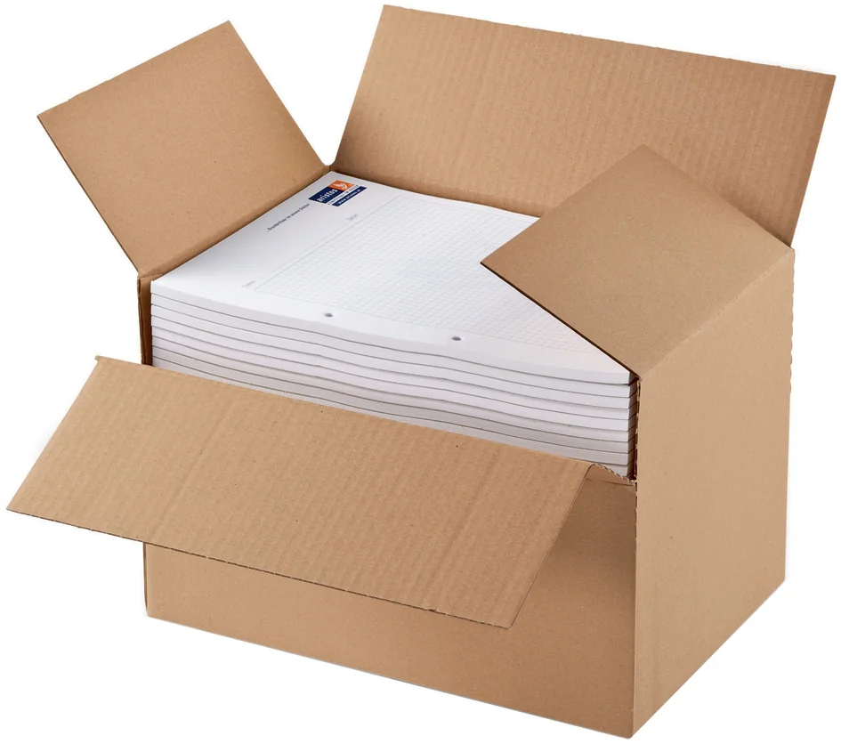 ColomPac Carton à fond automatique, pour formats A4, marron - lot de 20 — Int. 305 × 215 × 110–200 mm - OEM CP 131.201