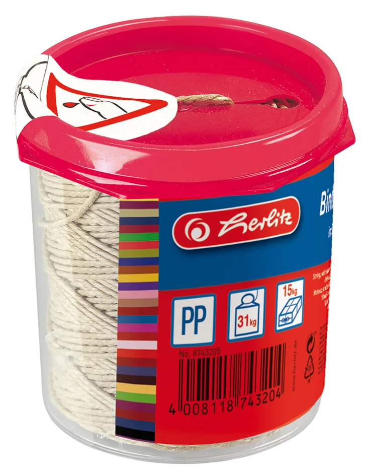 herlitz Ficelle d'emballage dans une boîte distributrice — 120 m - OEM 300010448