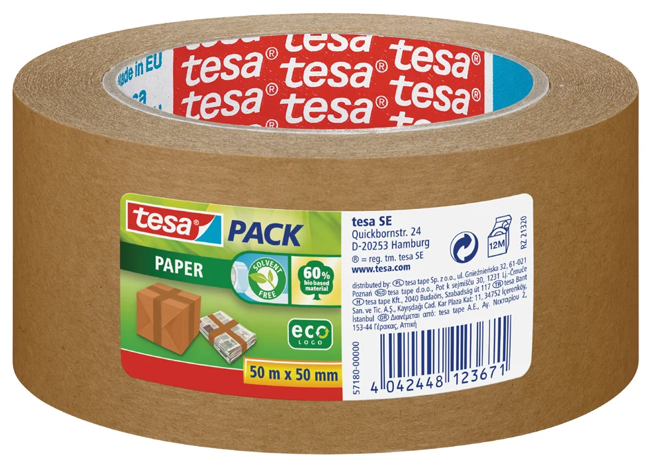 tesa tesapack PAPER ecoLogo ruban adhésif, 38 mm x 25m - OEM 05054-00007-02