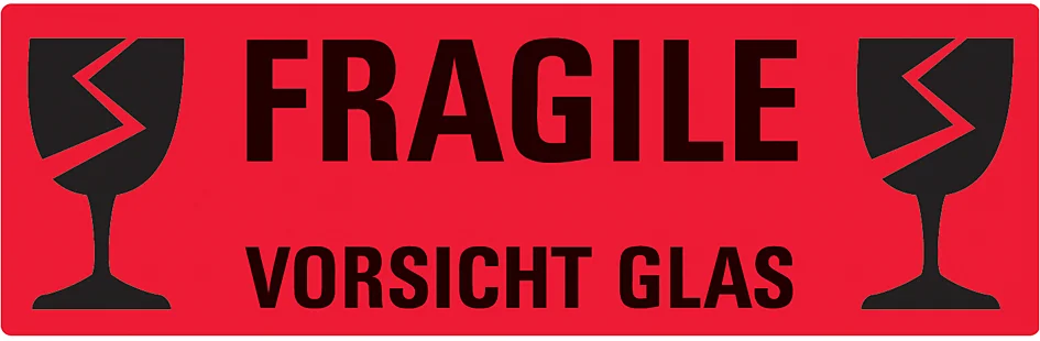 AVERY Zweckform étiquette de signalisation 'Vorsicht Glas' — 119 × 39 mm - OEM 3050