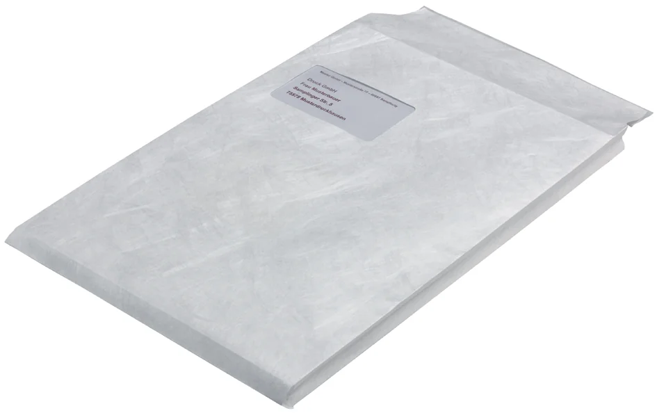 Tyvek Pochette d'expédition C4, avec fenêtre, 70 g/m2 — ≤229 × 324 × 20 mm - OEM 11807