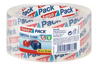 tesa tesapack Ruban adhésif d'emballage crystal clear — 50 mm × 66 m - OEM 57807-00000-01