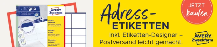 AVERY Zweckform Verzendetiket, ultrastr wit — 99,1 × 93,1 mm - OEM L7166-100 - Afbeelding 2