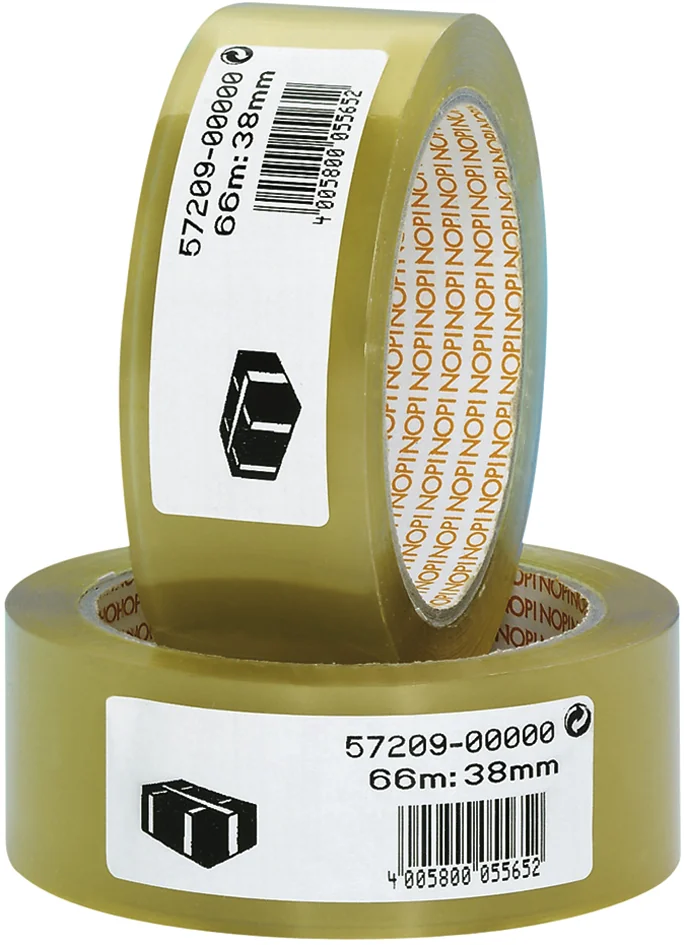 NOPI Ruban adhésif d'emballage en PVC, 50 mm x 66 m - lot de 6 - OEM 57214-00000-01
