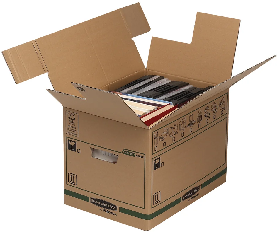 Fellowes BANKERS BOX TRANSIT verhuisdoos SmoothMo - set van 5 — Binnenmaat 457 × 609 × 457 mm - OEM 6205401