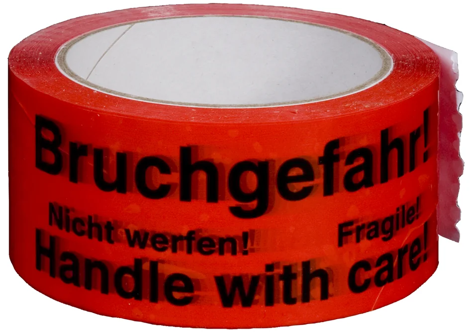 smartboxpro Ruban adhésif de signalisation 'fragile!' - lot de 6 — 50 mm × 66 m - OEM 245141336