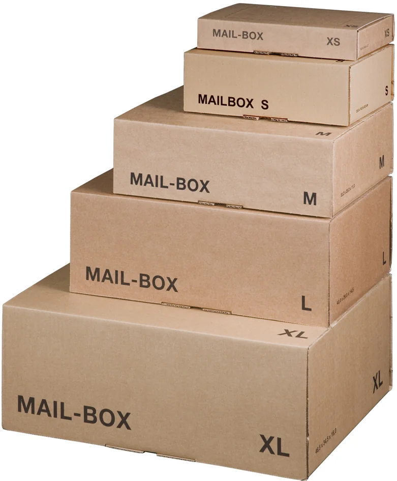 smartboxpro Carton d'expédition MAIL BOX, taille: M, marron - lot de 20 — Int. 331 × 241 × 104 mm - OEM 212101220