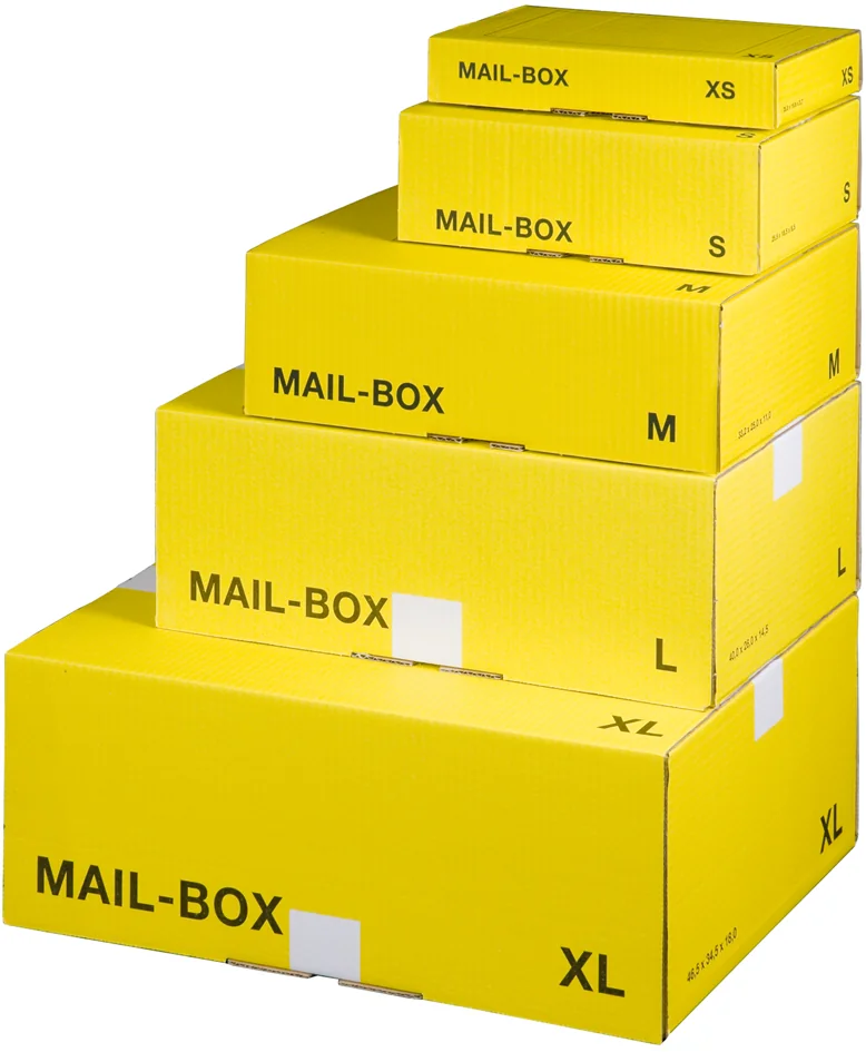smartboxpro Carton d'expédition MAIL BOX, taille: L, jaune - lot de 20 — Int. 395 × 248 × 141 mm - OEM 212151320