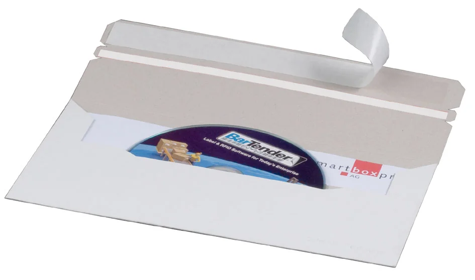 smartboxpro Enveloppe pour CD/DVD, format long, sans fenêtre - lot de 25 — Int. 218 × 121 mm - OEM 230111125