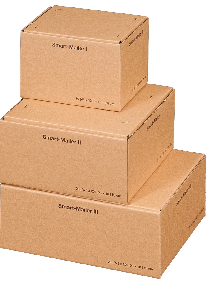 smartboxpro Carton d'expédition 'Smart Mailer', grand, brun - lot de 20 — Int. 250 × 200 × 100 mm - OEM 312401120