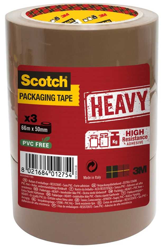 Scotch 3M Scotch Ruban adhésif d'emballage HEAVY, 50 mm x 66 m - OEM 34-2000-9116-2
