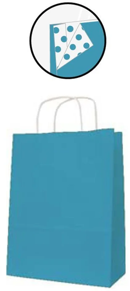 APLI Papieren zak, kraft, middelgroot, goud — 250 × 110 × 310 mm - OEM 101842 - Afbeelding 3