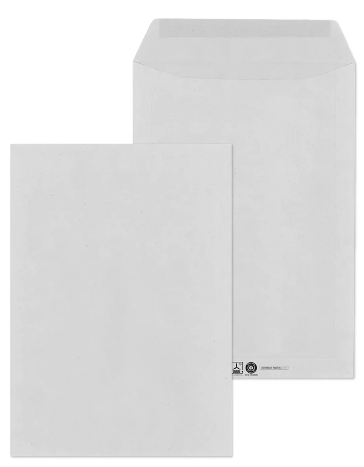MAILmedia Pochettes d'expédition C5, collage humide, gris — 162 × 229 mm - OEM 30006899