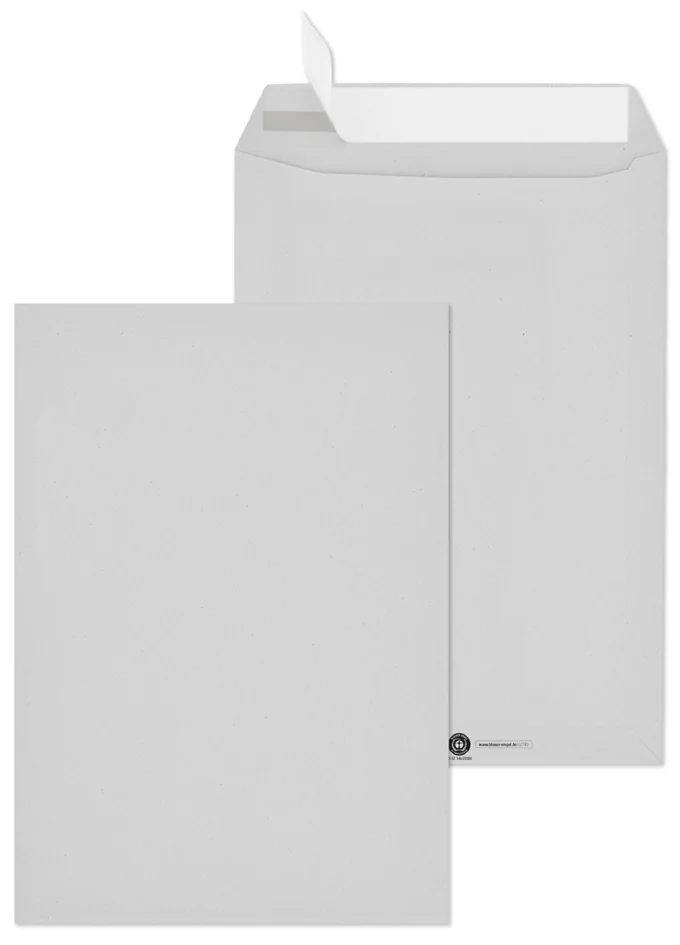 MAILmedia Pochette d'expédition C4, recyclé gris, sans — 229 × 324 mm - OEM 30003816