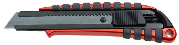 NT Cutter PMGL-EV01R, aluminium, rouge / noir — Lame 18 mm - OEM h1310618 – Image 2