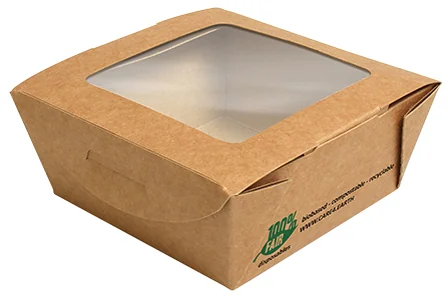 PAPSTAR Boîte à épicerie fine 'pure', carré, 350 ml — 90 × 90 × 45 mm - OEM 87250