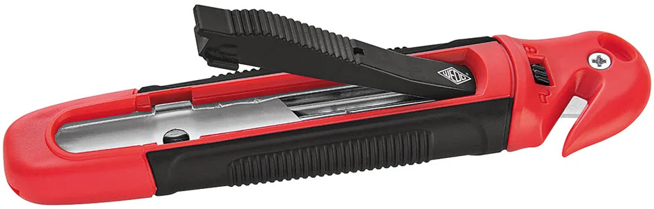 WEDO Veiligheidscutter Standaard, trapeziummes, zwart/rood - OEM 78 805 - Afbeelding 2