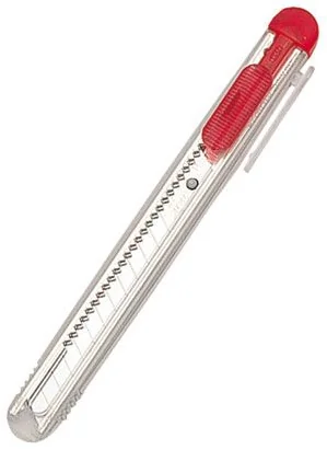 NT Cutter iA-120P, boîtier en plastique, rouge-transparent — Lame 9 mm - OEM h1310530