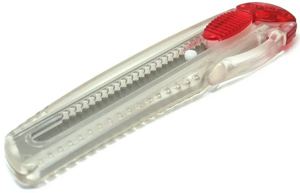 NT Cutter iL-120P, boîtier en plastique, bleu-transparent — Lame 18 mm - OEM h1310543