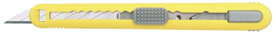 NT Cutter A553P, boîtier en plastique, jaune — Lame 9 mm - OEM h1310626