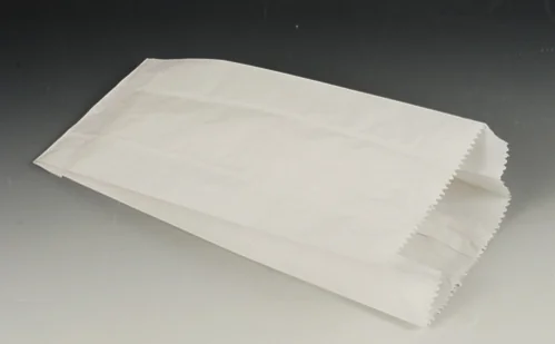 PAPSTAR Sachet à soufflet en papier, blanc — 130 × 70 × 350 mm - OEM 11534