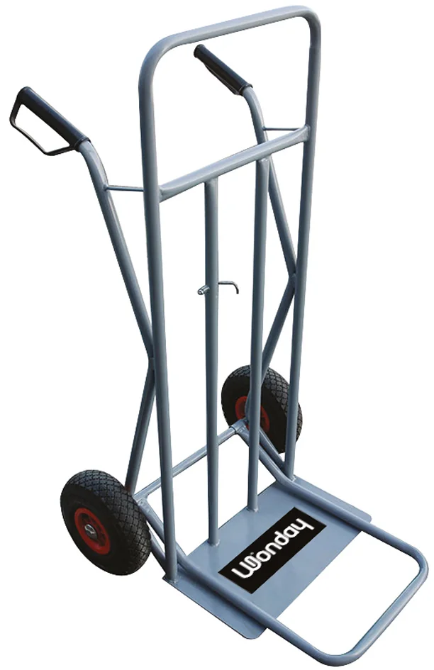 Wonday Diable de transport en tube d'acier, charge: 300 kg — 650 × 730 × 1200 mm - OEM MDI200471