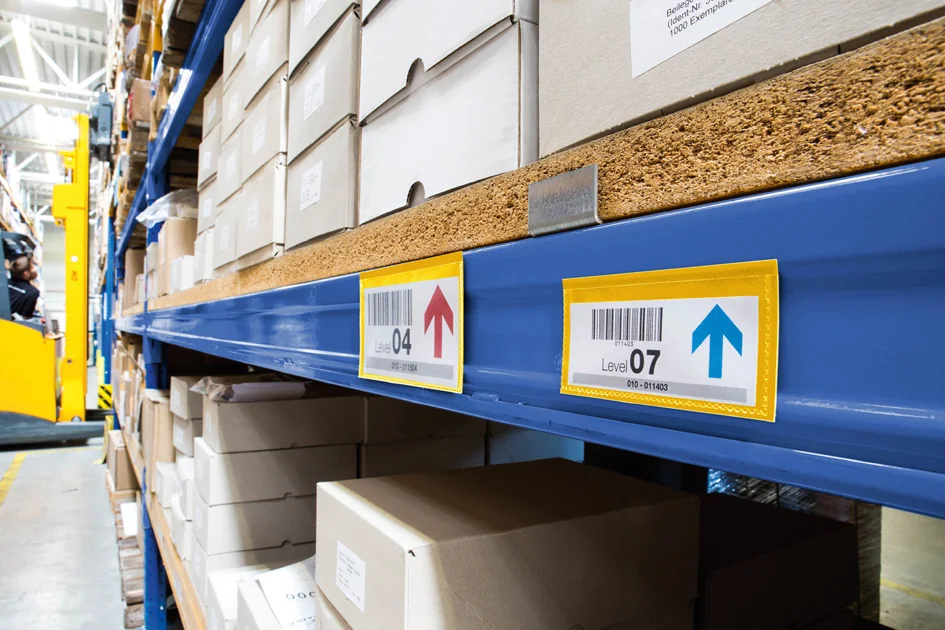 DURABLE Identificatiehoes, magnetisch, geel — 210 × 74 mm - OEM 175704
