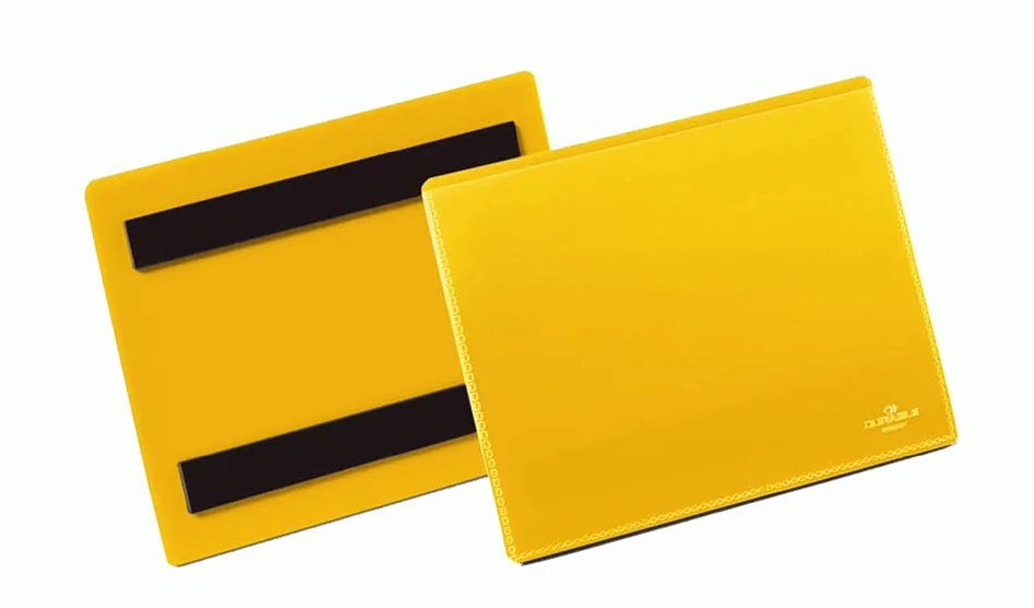 DURABLE Identificatiehoes, magnetisch, geel — 210 × 74 mm - OEM 175704 - Afbeelding 2