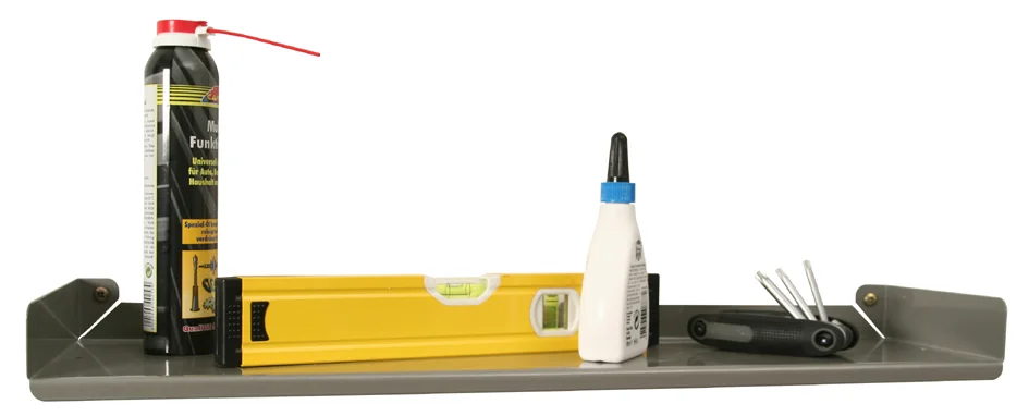 allit Wandplank ‘StorePlus Flex M 58’, grijs — 580 × 150 × 50 mm - OEM 455055 - Afbeelding 4