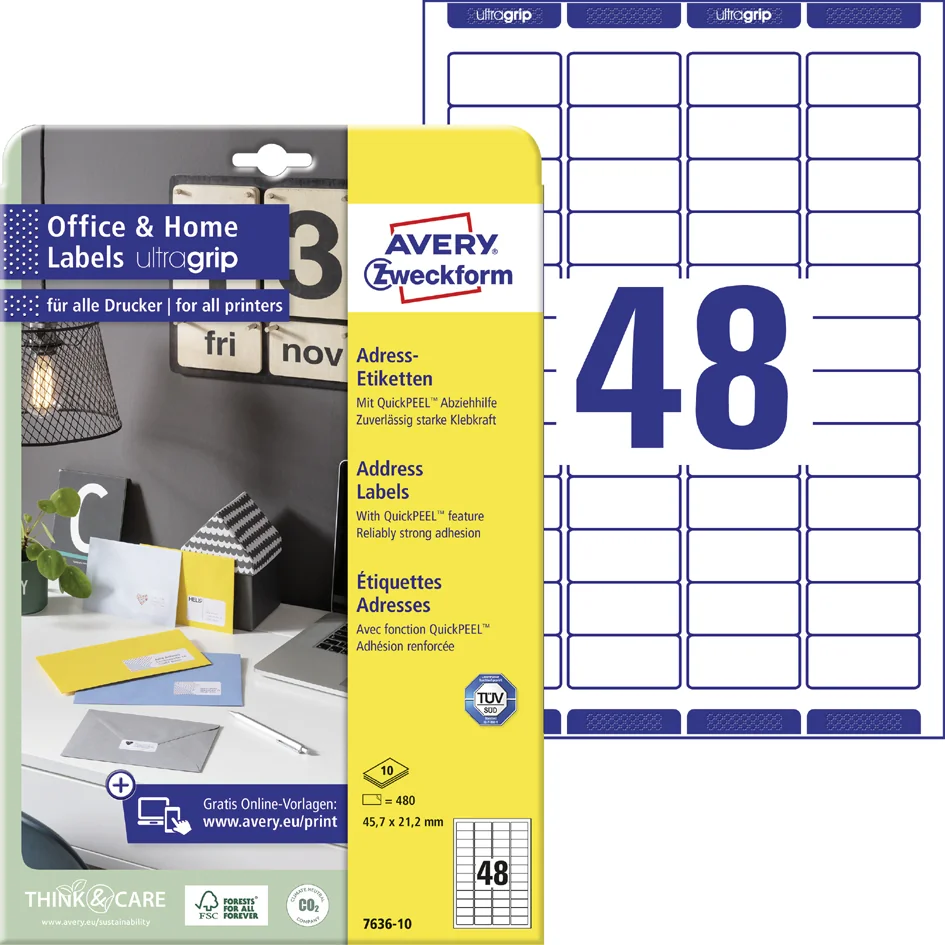 AVERY Zweckform Etiquette d'expédition Home Office — 199,6 × 143,5 mm - OEM 7168-10 – Image 7