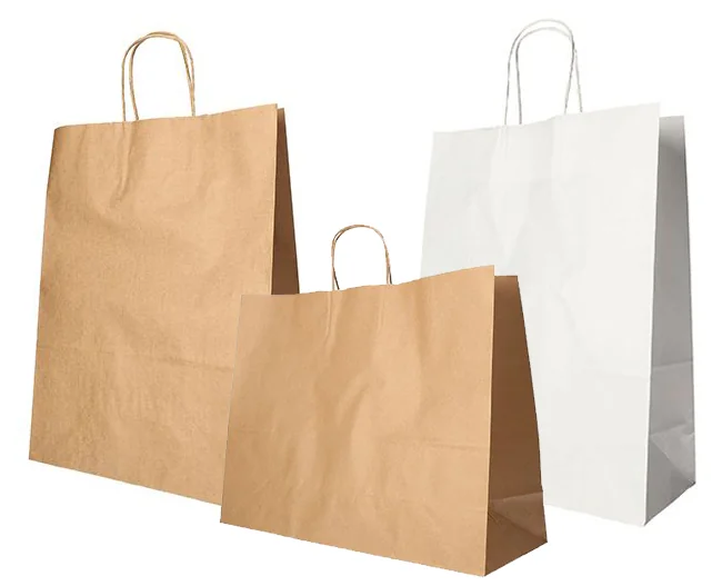 PAPSTAR Sac en papier, 400 x 320 x 120 mm, blanc - OEM 88413