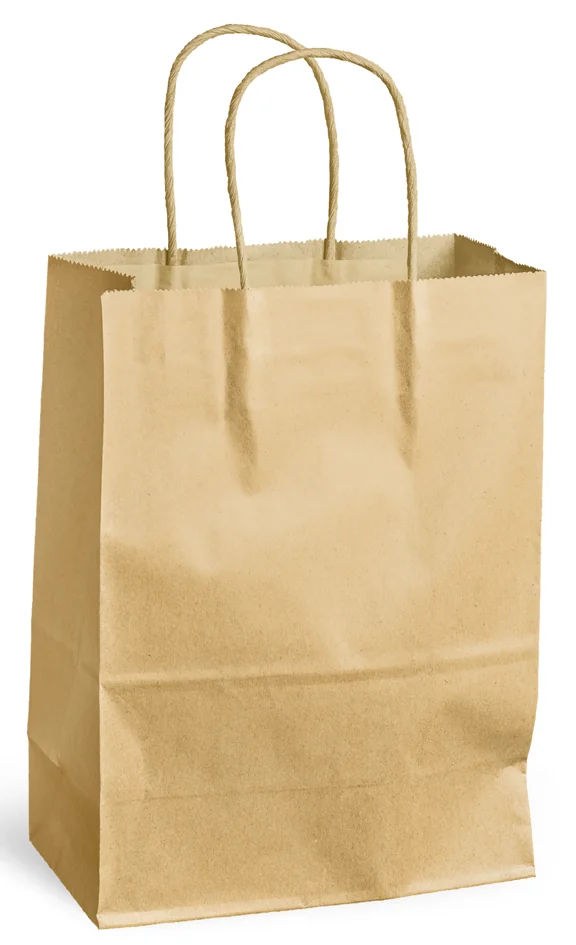 MAILmedia Sac en papier avec cordelette, 8,7 litres, marron — 240 × 110 × 330 mm - OEM 30108509