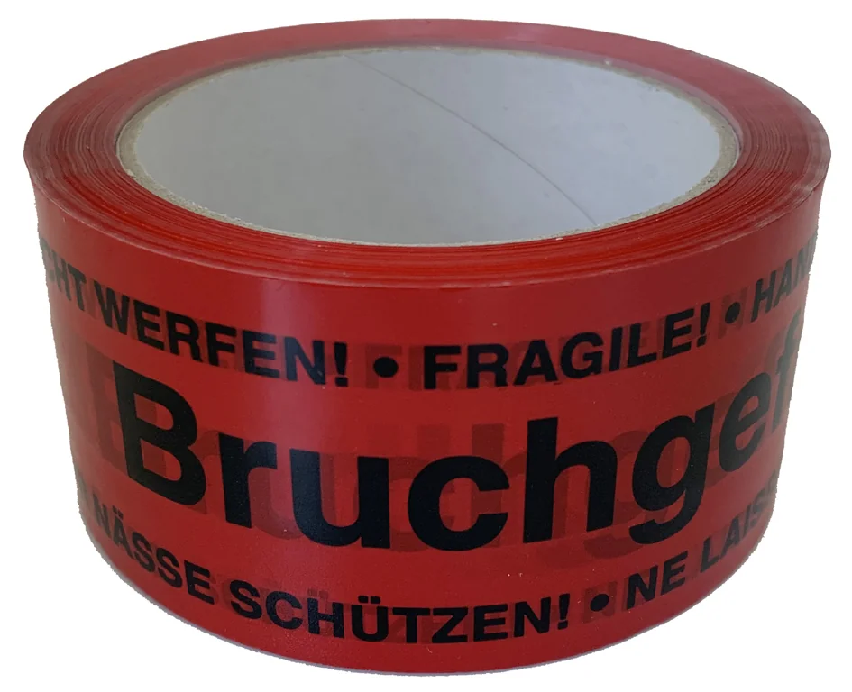 HAPPEL Ruban adhésif de signalisation 'Fragile' - lot de 6 — 50 mm × 66 m - OEM 796.569