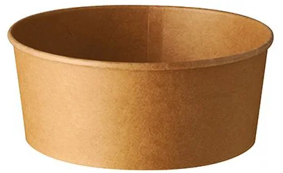 PAPSTAR Bol à salade 'pure', rond, 1000 ml, brun — Ø 150 mm - OEM 87914