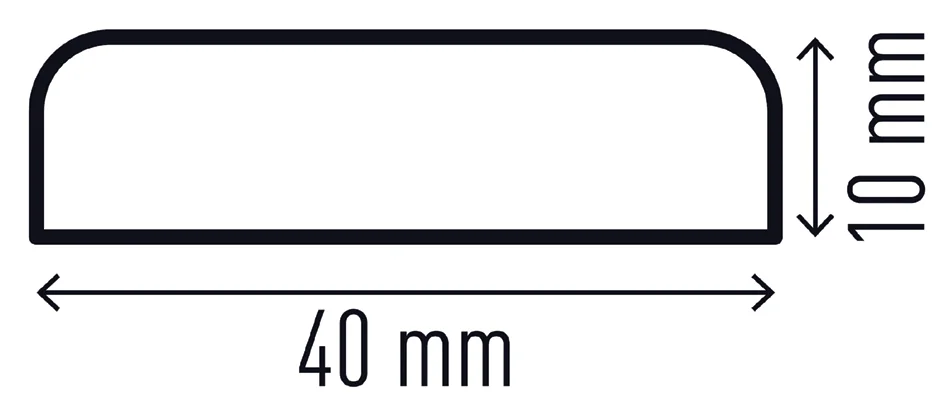 DURABLE Beschermprofiel voor oppervlakken S30R — 1 m - OEM 1109130 - Afbeelding 2