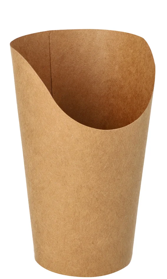 PAPSTAR Pot à wrap, rond, 590 ml, brun — 60 × 80 × 159 mm - OEM 89230