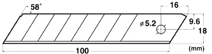NT Cutter NT Reservebladen BL-300 voor cutter, mesbreedte: 18 mm - OEM h1311567 - Afbeelding 19