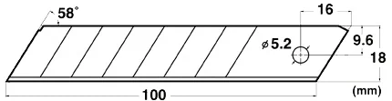 NT Cutter NT Reservelemmetjes voor cutter BL1P, lemmetbreedte: 18 mm - OEM h1311589 - Afbeelding 8