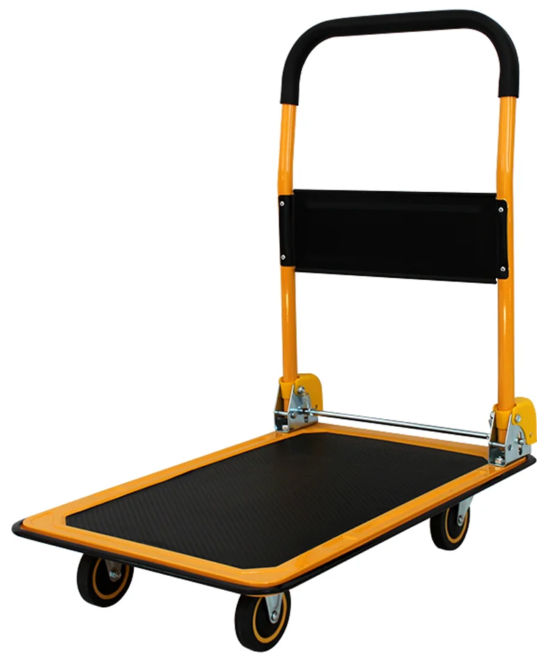 pavo Chariot à plate-forme, capacité: 300 kg, noir/orange — 900 × 610 × 910 mm - OEM 8019663