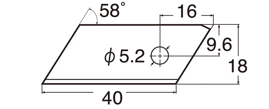 NT Cutter Lame de rechange BZL11P — Longueur de lame 40 mm - OEM h1311594 – Image 8