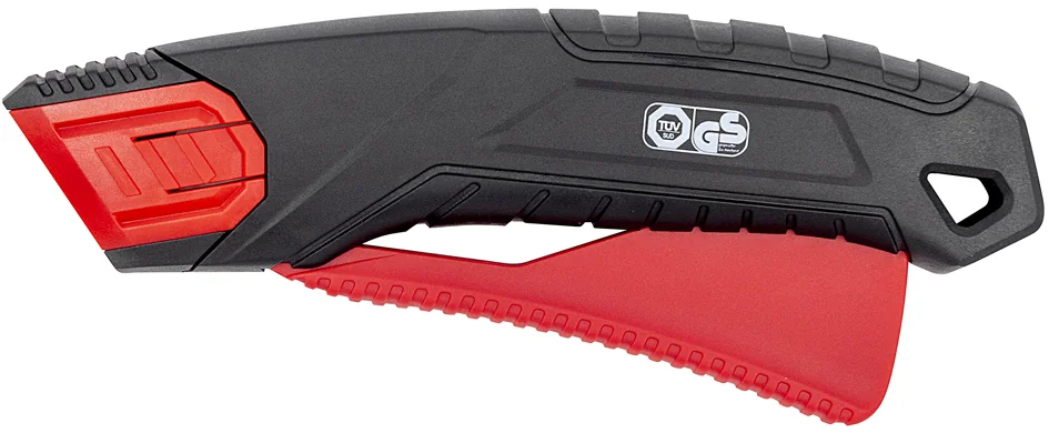 WEDO Cutter de sécurité PLUS 839, lame: 19 mm, noir/rouge — 60 × 22 × 164 mm - OEM 78 839
