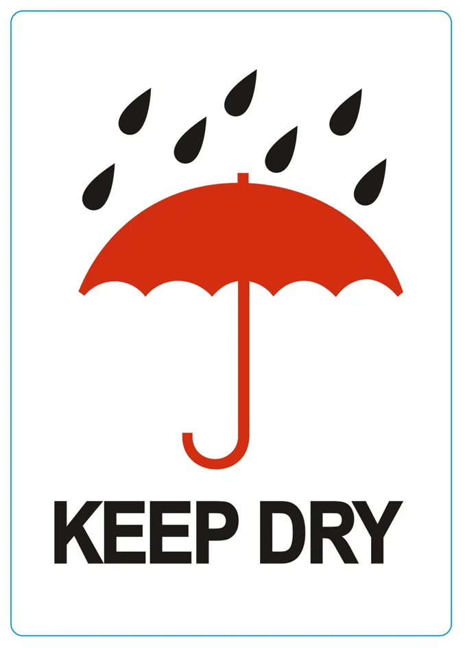 rillprint Étiquette 'KEEP DRY' — 74 × 105 mm - OEM 76960
